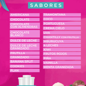Helado cremoso en balde de 5kg