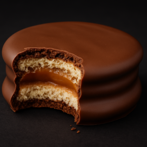 Alfajor choco dulce de leche